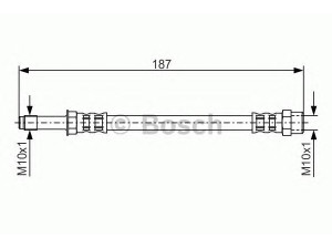 BOSCH 1 987 476 715 stabdžių žarnelė 
 Stabdžių sistema -> Stabdžių žarnelės
1044504, 7328444, 95VW 2282 BB