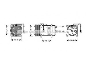 AVA QUALITY COOLING CNK023 kompresorius, oro kondicionierius 
 Oro kondicionavimas -> Kompresorius/dalys
6453H6, 6453H6