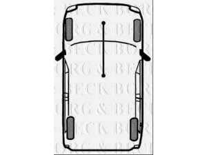 BORG & BECK BKB3041 trosas, stovėjimo stabdys 
 Stabdžių sistema -> Valdymo svirtys/trosai
SPB000150