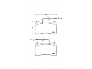 BREMBO P 23 082 stabdžių trinkelių rinkinys, diskinis stabdys 
 Techninės priežiūros dalys -> Papildomas remontas
9404254608, 9467529687, 425207
