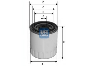 UFI 24.321.00 kuro filtras 
 Techninės priežiūros dalys -> Papildomas remontas
5017831, 0010922201, 0010922301
