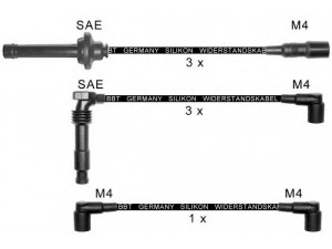 BBT ZK1039 uždegimo laido komplektas 
 Kibirkšties / kaitinamasis uždegimas -> Uždegimo laidai/jungtys
46439900, 60564150, 60567866, 60573733