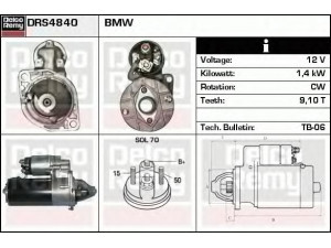 DELCO REMY DRS4840 starteris 
 Elektros įranga -> Starterio sistema -> Starteris
12411279747, 12411718750, 12411720642