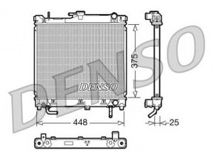 DENSO DRM47003 radiatorius, variklio aušinimas 
 Aušinimo sistema -> Radiatorius/alyvos aušintuvas -> Radiatorius/dalys
1770080A10, 1770080A11, 1770081A11