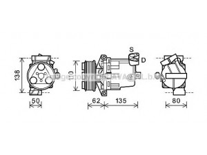 AVA QUALITY COOLING DNK343 kompresorius, oro kondicionierius 
 Oro kondicionavimas -> Kompresorius/dalys
92600CJ60B, 92600CJ60C