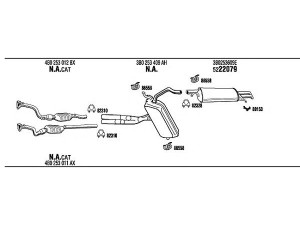 WALKER VW50165 išmetimo sistema 
 Išmetimo sistema -> Išmetimo sistema, visa