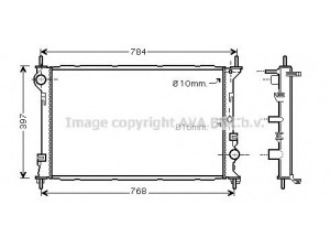 AVA QUALITY COOLING FDA2382 radiatorius, variklio aušinimas 
 Aušinimo sistema -> Radiatorius/alyvos aušintuvas -> Radiatorius/dalys
1365996, 2T148005CC, 4367092