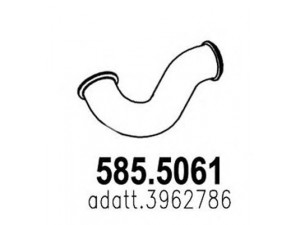 ASSO 585.5061 išleidimo kolektorius 
 Išmetimo sistema -> Išmetimo vamzdžiai
3962786
