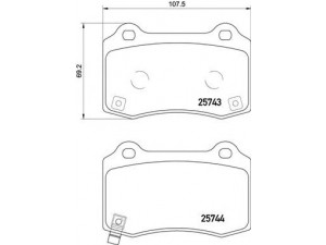 BREMBO P 30 074 stabdžių trinkelių rinkinys, diskinis stabdys 
 Techninės priežiūros dalys -> Papildomas remontas
583022MA10 