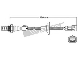 WALKER PRODUCTS 250-22009 lambda jutiklis 
 Išmetimo sistema -> Lambda jutiklis
89465 50020