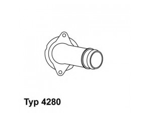WAHLER 4280.85D termostatas, aušinimo skystis 
 Aušinimo sistema -> Termostatas/tarpiklis -> Thermostat
603 203 04 74, 604 203 00 75, 604 203 00 75