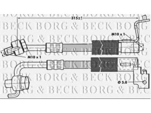BORG & BECK BBH6694 stabdžių žarnelė 
 Stabdžių sistema -> Stabdžių žarnelės
1 051 516, 1041775, 1051516, 97AG2078BA