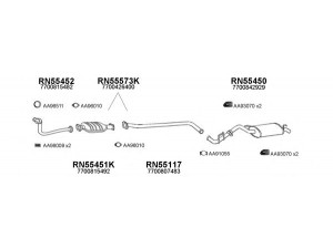 VENEPORTE 550507 išmetimo sistema 
 Išmetimo sistema -> Išmetimo sistema, visa