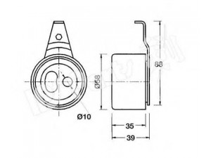 IPS Parts ITB-6816 įtempiklis, paskirstymo diržas