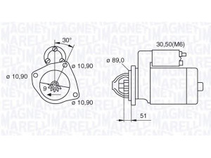 MAGNETI MARELLI 063522310030 starteris 
 Elektros įranga -> Starterio sistema -> Starteris
1516687R, 004 151 86 01, A 004 151 86 01