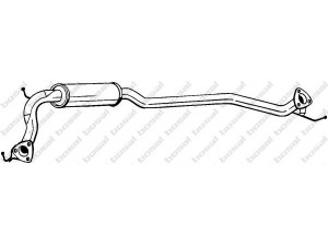 BOSAL 283-697 vidurinis duslintuvas 
 Išmetimo sistema -> Duslintuvas
18220-SMJ-E01
