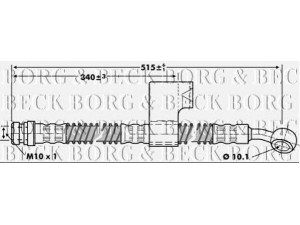 BORG & BECK BBH6798 stabdžių žarnelė 
 Stabdžių sistema -> Stabdžių žarnelės
5873122000, 5873122100