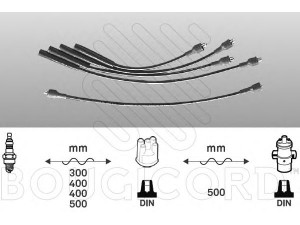BOUGICORD 7120 uždegimo laido komplektas 
 Kibirkšties / kaitinamasis uždegimas -> Uždegimo laidai/jungtys
72385585, 72444585