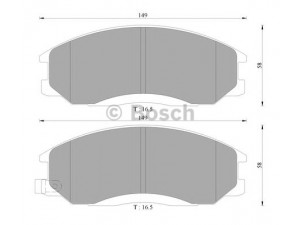BOSCH 0 986 AB3 033 stabdžių trinkelių rinkinys, diskinis stabdys 
 Techninės priežiūros dalys -> Papildomas remontas
481 300 82 60, 481 300 91 A0, 4813008BA0