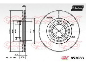 MAXTECH 853083.6060 stabdžių diskas 
 Stabdžių sistema -> Diskinis stabdys -> Stabdžių diskas
GJ96-33-25XA