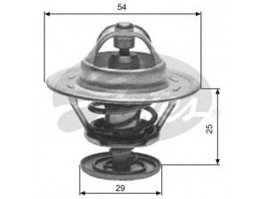 GATES TH11186G1 termostatas, aušinimo skystis 
 Aušinimo sistema -> Termostatas/tarpiklis -> Thermostat
60504230, 75012