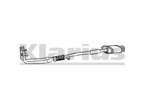 KLARIUS 260442 priekinis duslintuvas 
 Išmetimo sistema -> Duslintuvas
MB548287