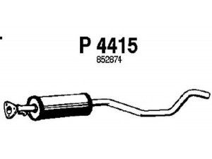 FENNO P4415 vidurinis duslintuvas 
 Išmetimo sistema -> Duslintuvas
852874