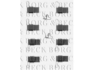 BORG & BECK BBK1190 priedų komplektas, diskinių stabdžių trinkelės