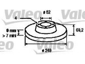 VALEO 197002 stabdžių diskas 
 Stabdžių sistema -> Diskinis stabdys -> Stabdžių diskas
4249-19, 4249-32, 424919, 424932