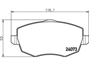 HELLA PAGID 8DB 355 011-231 stabdžių trinkelių rinkinys, diskinis stabdys 
 Techninės priežiūros dalys -> Papildomas remontas
71772536, 77362360, 77365789