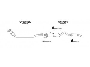 VENEPORTE 570003 išmetimo sistema 
 Išmetimo sistema -> Išmetimo sistema, visa