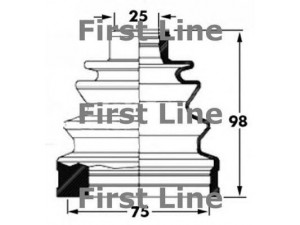 FIRST LINE FCB6031 gofruotoji membrana, kardaninis velenas 
 Ratų pavara -> Gofruotoji membrana
3974105U26, 3974105U87