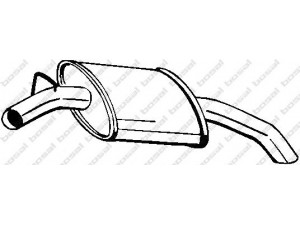 BOSAL 210-811 galinis duslintuvas 
 Išmetimo sistema -> Duslintuvas
ESR560