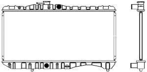 SAKURA  Automotive 1460-0107 radiatorius, variklio aušinimas