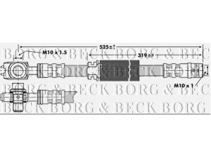 BORG & BECK BBH6722 stabdžių žarnelė 
 Stabdžių sistema -> Stabdžių žarnelės
8Z0611707, 8Z0611707C, 8Z0611707