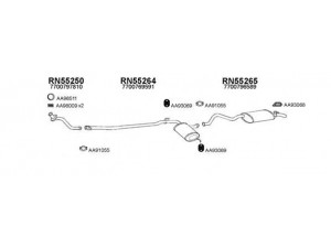 VENEPORTE 550051 išmetimo sistema 
 Išmetimo sistema -> Išmetimo sistema, visa