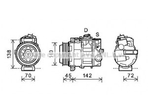 AVA QUALITY COOLING MSK586 kompresorius, oro kondicionierius 
 Oro kondicionavimas -> Kompresorius/dalys
0012308911, 0022305711