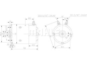 MAHLE ORIGINAL MM 46 elektrovariklis