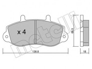 METELLI 22-0264-0 stabdžių trinkelių rinkinys, diskinis stabdys 
 Techninės priežiūros dalys -> Papildomas remontas
1605979, 4404777, 4501150, 4502797