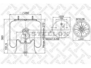 STELLOX 90-26192-SX dėklas, pneumatinė pakaba
3.229.0033.00