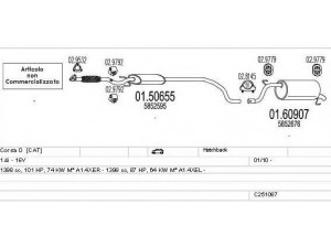 MTS C251087024086 išmetimo sistema 
 Išmetimo sistema -> Išmetimo sistema, visa