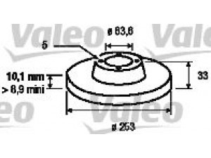 VALEO 186424 stabdžių diskas 
 Stabdžių sistema -> Diskinis stabdys -> Stabdžių diskas
1630012, 1652547, 5022669, 5022949