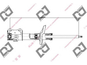 DJ PARTS DS1543GS amortizatorius 
 Pakaba -> Amortizatorius
4160264J00