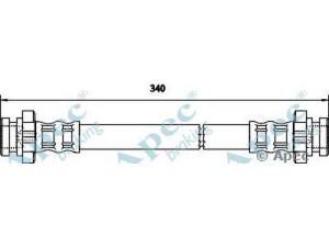 APEC braking HOS3103 stabdžių žarnelė 
 Stabdžių sistema -> Stabdžių žarnelės
4620489919, 4621006R00, 4621006R10