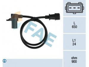 FAE 79037 jutiklis, alkūninio veleno impulsas; RPM jutiklis, variklio valdymas 
 Elektros įranga -> Jutikliai
46472687, 60513208, 60595754, 60810692