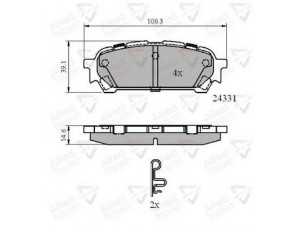 COMLINE ADB31775 stabdžių trinkelių rinkinys, diskinis stabdys 
 Techninės priežiūros dalys -> Papildomas remontas
266965E040, 26696FE040, 26696FE050