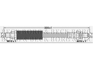 BORG & BECK BBH6655 stabdžių žarnelė 
 Stabdžių sistema -> Stabdžių žarnelės
7402895, 95AB2282CB