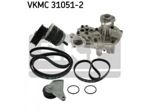 SKF VKMC 31051-2 vandens siurblys + V formos rumbuotas diržas, komplektas 
 Diržinė pavara -> Dirželio skriemulys
026 121 010, 026 121 010 C, 026 121 010 F