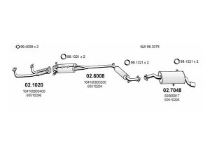 ASSO ART0153 išmetimo sistema 
 Išmetimo sistema -> Išmetimo sistema, visa