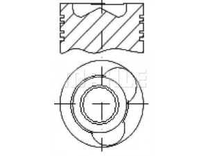 MAHLE ORIGINAL E76200 stūmoklis